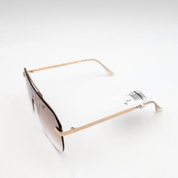 Aire Venatici Women's Aviator Sunglasses Bright Gold & Light Brown Grad Size L - Picture 2 of 9